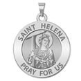 thumbnail image 2 of Picturesongold.Com Saint Helena Round Religious Medal Necklace Pendants Adult-1 inch 14K Yellow Gold, 2 of 8