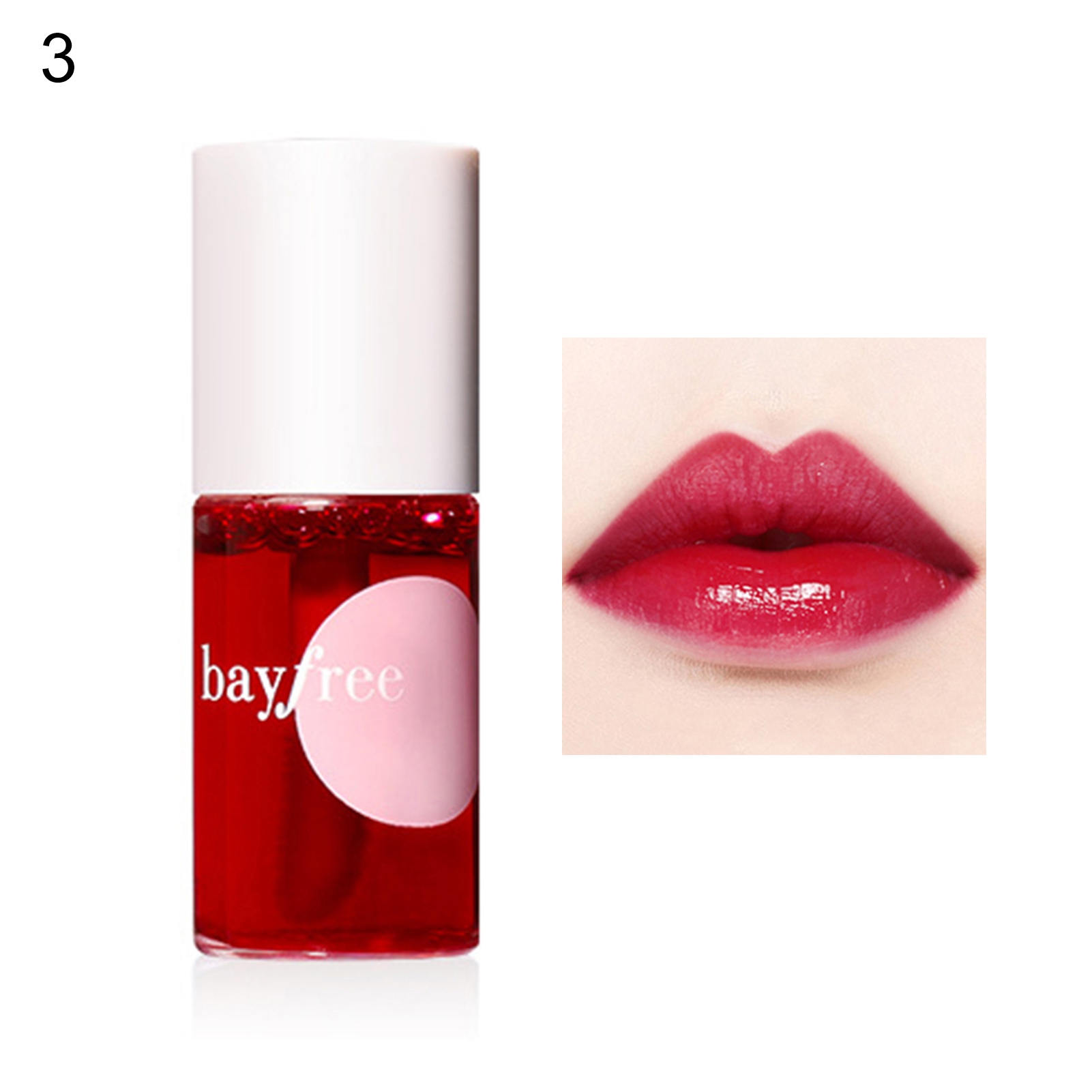 7.1ml Lip Stain Waterproof Dualuse Natural Effect Lips Eyes Cheeks Liquid Lip Tint for Beauty