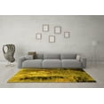 thumbnail image 3 of Ahgly Company Indoor Square Oriental Yellow Industrial Area Rugs, 3' Square, 3 of 4