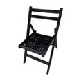 thumbnail image 3 of Furniture Slatted Wood Folding Special Event Chair Black, Set Of 4, 3 of 12