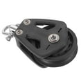 Sailboat Pulley Nylon Crane Pulley Block Lifting Single Pulley Swivel