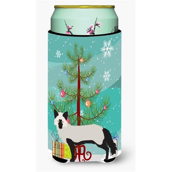 Carolines Treasures BB9238TBC Silver Fox Christmas Tall Boys Beverage Insulator Hugger