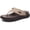 Brown, variant on Orthopedic Flip Flops Women with Arch Support Ladies Orthotic Recovery Sandals Comfortable Plantar Fasciitis Slip On Walking Sandal for Womans Indoor Casual Summer Black Size 7