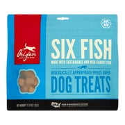 Angle View: Orijen Six Fish Biologically Appropriate Freeze Dried Dog Treats, 3.25 oz