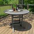 thumbnail image 2 of Highwood 48" Round Dining Table - Counter Height, Outdoor, Eco-friendly, Synthetic Wood, 2 of 4