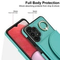 thumbnail image 4 of for Samsung Galaxy A53 5G Wallet Case with Card Holder Women Men, Flip PU Leather Kickstand Shockproof Protective Phone Cover Magnetic Clasp 360 Rotation Ring Stand for Samsung A53 5G, Green, 4 of 7