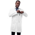 thumbnail image 1 of Adar Manteau de Laboratoire Universel Unisexe Extensible - 36" Snap Front Lab Blouse - 3308 - Blanc - 3X, 1 of 7