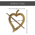 thumbnail image 3 of Wooden Heart Curtain Tieback – Decorative and Functional Design – Natural, 3 of 8
