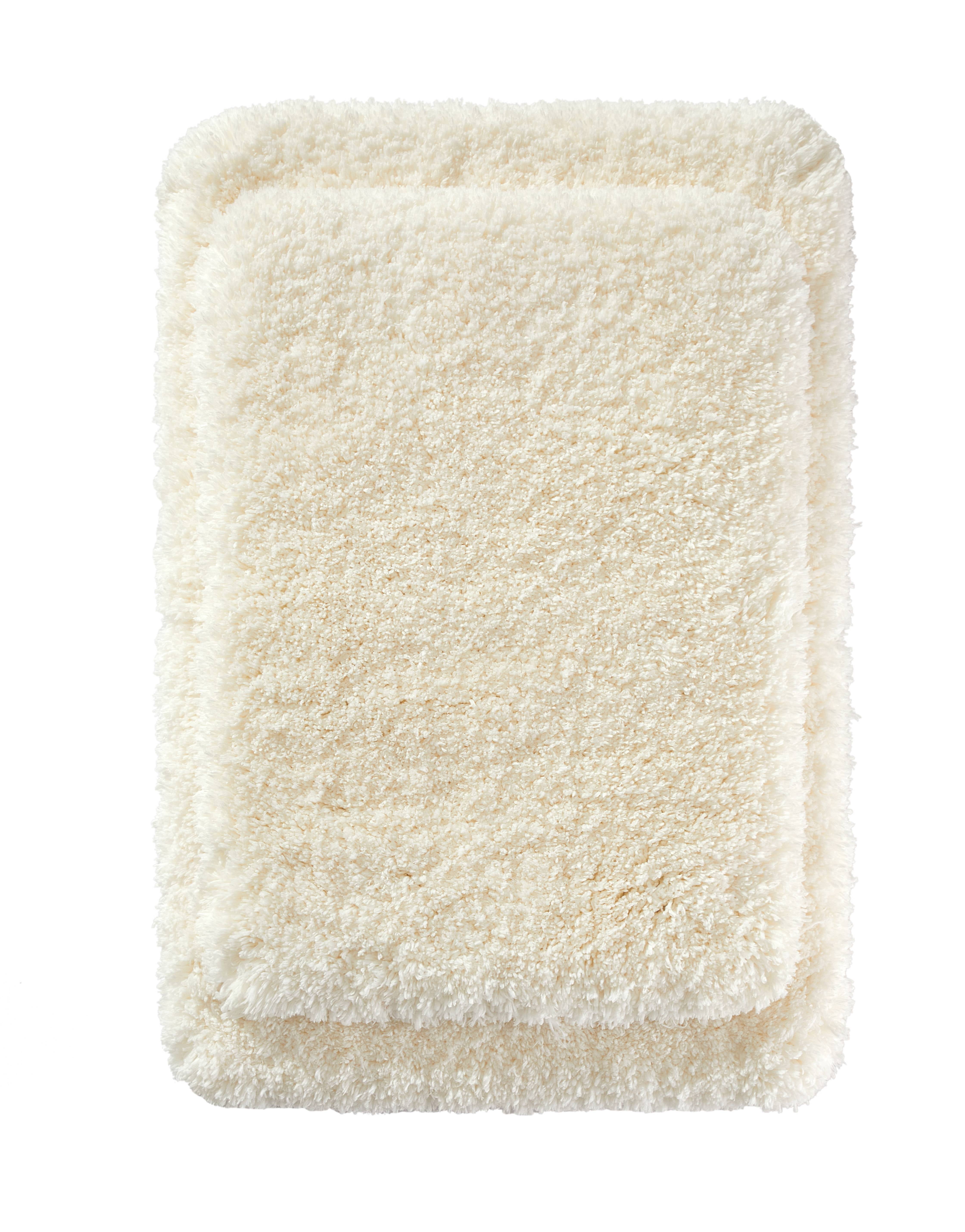 Better Homes and Gardens Ivory Cloud 2pc Bath Rug Set, 17 x 20 & 20 x 30, Polyester