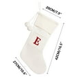 thumbnail image 4 of Boovnll 26 Letters Christmas Stockings, 17" Large Knitted Personalized Pendants White Christmas Stocking Cuff for Holiday Fireplace Xmas Tree Party Decor Ornaments Gifts, Christmas Decorations, 4 of 5