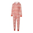 thumbnail image 3 of Family Matching Christmas Pajamas Set Sleepwear Jumpsuit Hoodie with Hood Matching Holiday Xmas PJ's for Family, 3 of 10