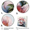 thumbnail image 3 of Designart "Watercolor Pink Lilies in Bloom II" Floral Framed Wall Art - Pink Lily Hallway Framed Wall Art Decor, 3 of 6