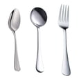 thumbnail image 4 of YHAIOGS Stainless Steel Tableware Border Western fork Spoon Dessert Coffee Spoon Hotel Beef, 4 of 6