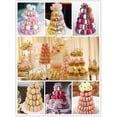 thumbnail image 5 of 6 Tiers Round Macaron Tower Stand Cake Stand Cake Display Rack For Wedding Birthday Decor, 5 of 5