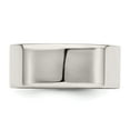 thumbnail image 4 of Auriga Sterling Silver 8 mm Lightweight Flat Band for Mens Size 13, 4 of 6