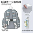 thumbnail image 5 of King Charles Cavalier Backpack for School,Cute School Bag,Schoolbag with Adjustable Shoulder Straps & Padded Back,13.4"x11"x4.7", 5 of 6