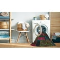 thumbnail image 2 of Ahgly Company Machine Washable Indoor Round Abstract Coffee Brown Area Rugs, 7' Round, 2 of 7