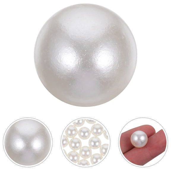 Luxshiny 100 Pieces White Faux Vase Fillers Decorative ABS Vase Accessories Without Holes for Weddings and Anniversaries