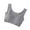 Dark Gray, variant on U Back Longline Sports Bras for Women Scoop Neck Padded Yoga Workout Crop Top with Built in Pads White M