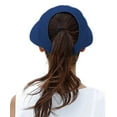 thumbnail image 2 of Aokur Sun Hats for Women Wide Brim UV Protection Summer Beach Hiking Fishing Packable Visor Hat Blue, 2 of 3