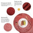 thumbnail image 2 of 15" Hollow Out Placemat for Dining Table, 4 Pcs Round PVC Placemats, Vinyl Non-Slip Heat Insulation Kitchen Washable Table Mat Cup Mat Dinner Table Decoration Hotel Restaurant Home Decor – Red, 2 of 7