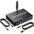 thumbnail image 2 of KSRplayer Adaptador de Audio Bluetooth de 192kHz, Transmisor y Receptor Inalámbricos con Convertidor Digital Óptico y Coaxial a Analógico RCA/3.5mm para TV y Audio para el Hogar, 2 of 8