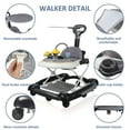 thumbnail image 3 of HAOUUCYIN 4-in-1 Baby Walker, Music Activity Push Walker with Wheel, Foldable and Height Adjustable, Black, 3 of 9