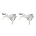 thumbnail image 3 of Vogacara de acción de modelo de Animal estático juguete para niños y adultos corriendo caballo 2piezas caballo corriendo, 3 of 6