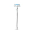 thumbnail image 3 of Angara Natural 0.4 Ct. Aquamarine Solitaire Ring in 14K White Gold for Women (Ring Size: 11.5), 3 of 9