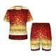 thumbnail image 1 of Balery Red Gold Glitter Conjunto de Pijama Infantil de Manga Corta con Estampado – Ropa de Dormir de Algodón Suave-XX-Large, 1 of 6