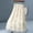 *Beige, variant on ClodeEU Women's High Waisted Double Layer Tulle Midi Skirt with Floral Print, Romantic Mesh Skirt Beige,Womens Plus Free Size