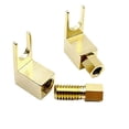 thumbnail image 2 of 4pcs Gold-Plated Spade to Banana Plug Adapter 6mm Cable for Audio Enthusiasts, 2 of 8