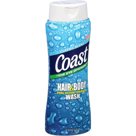 Coast Hair & Body Wash Classic Scent, 18.0 FL OZ