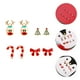 thumbnail image 3 of 8 pendientes de moda con temática navideña de aleación (como se muestra), 3 of 7
