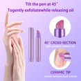 thumbnail image 4 of Bolígrafo para cuidado de uñas TIUSUTA 3 en 1 con aceite para cutículas, empujador y tratamiento, 2 ml, 4 of 7