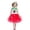 Red, variant on Costume for Girls Kids Sleeveless Dress Up Outfit Cake Strawberry with Headband, Party Carnival, 8-9 Years
