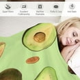 thumbnail image 3 of ONETECH Avocado Toast Blanket Soft Cozy Lightweight Fruit Food Throw Blanket for Couch Sofa Bed Living Room Home Decor for Kids Adults Women Gift, 3 of 6