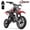RED, variant on Aoemoe Kids Dirt Bike, Perfect Starter Gas Dirt Bike for adventure,Sturdy 40cc dirt bike for Beginner 45×24×16in,4-Stroke,BLACK