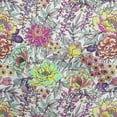 thumbnail image 1 of oneOone Viscose Chiffon Fuschia Pink Fabric Florals Craft Projects Decor Fabric Printed By The Yard 42 Inch Wide, 1 of 4