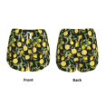 thumbnail image 5 of Lsque Lemon Fruits Flowers Leaves Printed Women's Running Shorts with Liner Pockets,Elastic Quick Dry Workout Athletic Gym Yoga Shorts,Womens High Waist Shorts-X-Large, 5 of 9