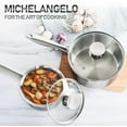 thumbnail image 7 of MICHELANGELO 2 Piece Stainless Steel Saucepan Set - 1Qt & 2Qt, Premium German Technology Sauce Pans, Induction Compatible 18/10 Stainless Steel, 7 of 7