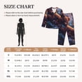 thumbnail image 4 of Hirioo Lazy Stone Bear for Women's Pajama Sets 2 Piece Pjs Women's Long-Sleeved Pajama Set Button Down Sleepwear,S-XXL-Medium, 4 of 7