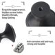 thumbnail image 4 of 25 Pieces Cabinet Handle Knobs For Bathroom, Cabinets, Dresser Doors, Furniture (30mm), 4 of 5