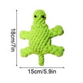 thumbnail image 3 of AJKSFHIU Pet Rope Toys,Puppy Chew Toys Teething Rope,Cotton Turtle Rope Dog Chew Toys for Aggressive Chewers,Rope Dog Chew Toys for Small,Medium To Large Dogs,Interactive Training Toy Gift, 3 of 9