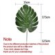 thumbnail image 1 of 10-20 piezas plantas artificiales Tropical Monstera hojas de palma hoja de simulación para fiesta temática hawaiana decoración hogar jardín hojas falsas Tan Jianjun unisex, 1 of 2