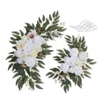 thumbnail image 4 of Arco de boda con flores artificiales, letrero de bienvenida, decoraciones florales, guirnalda de flores artificiales Blanco, 4 of 9
