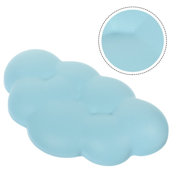 SEWCHICS Keyboard Wrist Rest Blue Memory Foam 1Set 5.9x3.5x0.6in