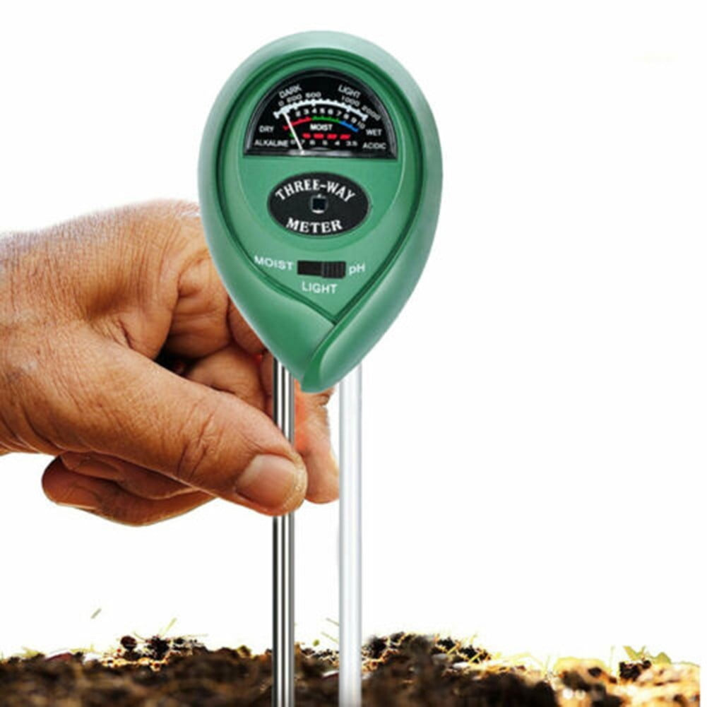 QXKE 3 in1 Soil PH Tester Water Moisture Light Test Meter Kit Garden ...