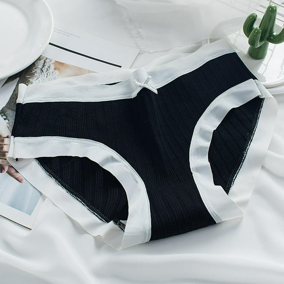 HongQid Cotton Seamless Underwear for Women No Show Panties Cheeky Breathable Briefs