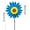 B#3, variant on Sunflower Windmill for Garden Decor - 36cm Bidirectional Outdoor Wind Spinner with Colorful Plastic Blades 1-Pack